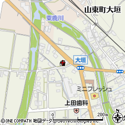 兵庫県朝来市山東町大垣38周辺の地図