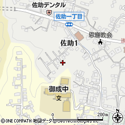 神奈川県鎌倉市佐助1丁目10周辺の地図