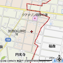 愛知県一宮市春明円光寺周辺の地図