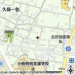 愛知県小牧市久保一色1742周辺の地図