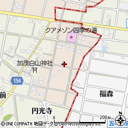 愛知県一宮市春明（円光寺）周辺の地図