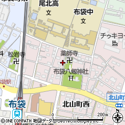 愛知県江南市北山町西52周辺の地図