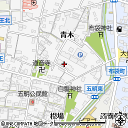 愛知県江南市五明町青木165-D周辺の地図