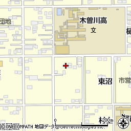 愛知県一宮市開明東沼3周辺の地図