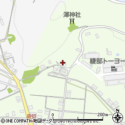 京都府綾部市栗町沢178周辺の地図