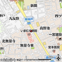 愛知県一宮市今伊勢町本神戸無量寺東10-1周辺の地図