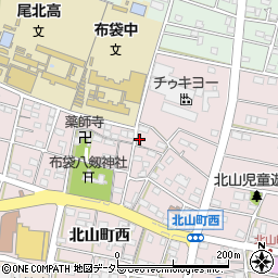 愛知県江南市北山町西197周辺の地図