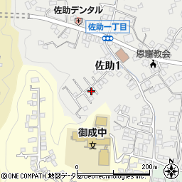 神奈川県鎌倉市佐助1丁目10-20周辺の地図