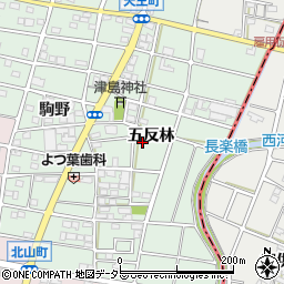 愛知県江南市天王町周辺の地図