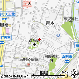 愛知県江南市五明町青木277周辺の地図