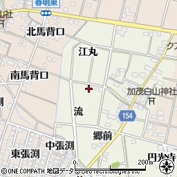 愛知県一宮市千秋町加茂流1周辺の地図