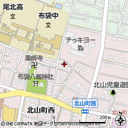 愛知県江南市北山町西196周辺の地図