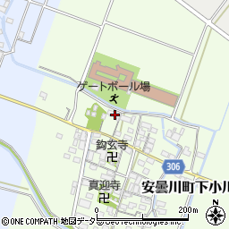 滋賀県高島市安曇川町下小川415周辺の地図