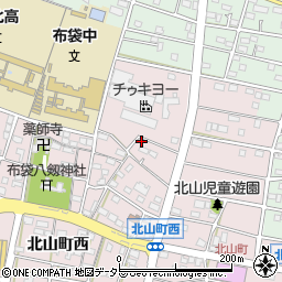 愛知県江南市北山町西205周辺の地図