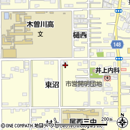愛知県一宮市開明東沼42周辺の地図