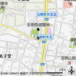 江南五明郵便局周辺の地図