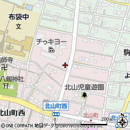 愛知県江南市北山町西184周辺の地図