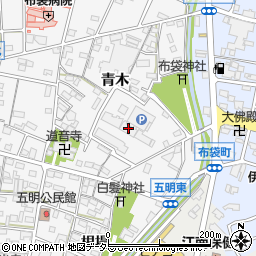 愛知県江南市五明町青木165-A周辺の地図