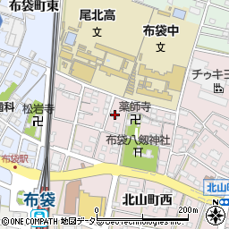 愛知県江南市北山町西58周辺の地図