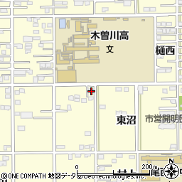 愛知県一宮市開明東沼20周辺の地図
