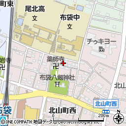 愛知県江南市北山町西25周辺の地図