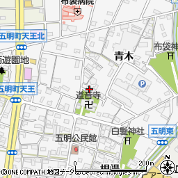 愛知県江南市五明町青木274周辺の地図