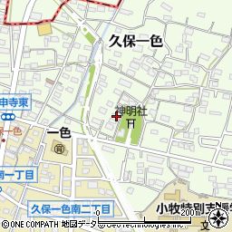 愛知県小牧市久保一色1703周辺の地図