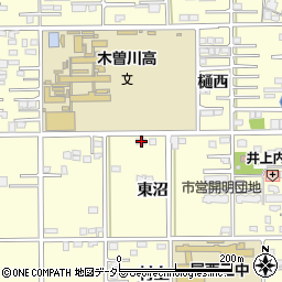 愛知県一宮市開明東沼38周辺の地図