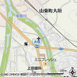 兵庫県朝来市山東町大垣20周辺の地図