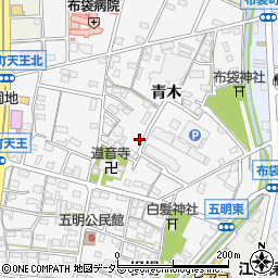 愛知県江南市五明町青木263-3周辺の地図