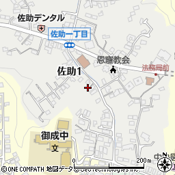 神奈川県鎌倉市佐助1丁目10-3周辺の地図