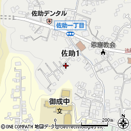 神奈川県鎌倉市佐助1丁目10-17周辺の地図