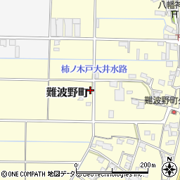 岐阜県大垣市難波野町周辺の地図