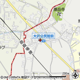 曽我大沢公民館周辺の地図