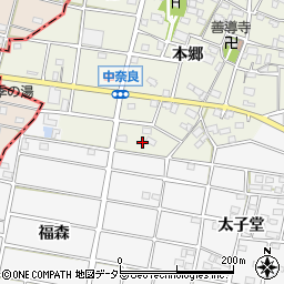 愛知県江南市中奈良町本郷195周辺の地図