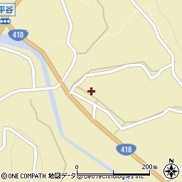 長野県下伊那郡平谷村885周辺の地図