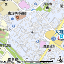 神奈川県南足柄市関本521周辺の地図