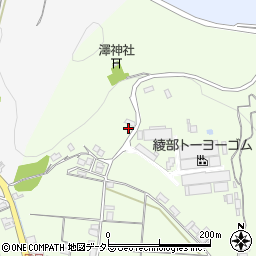 京都府綾部市栗町沢163周辺の地図