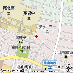 愛知県江南市北山町西195周辺の地図