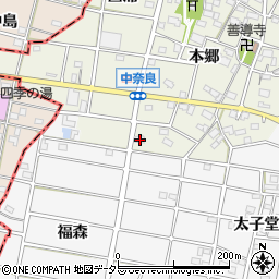 愛知県江南市中奈良町本郷191周辺の地図