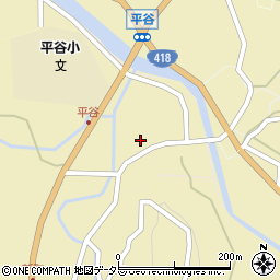 長野県下伊那郡平谷村1037周辺の地図