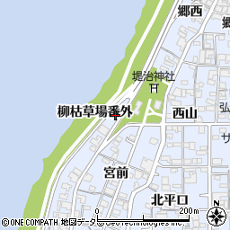 愛知県一宮市小信中島柳枯草場番外周辺の地図