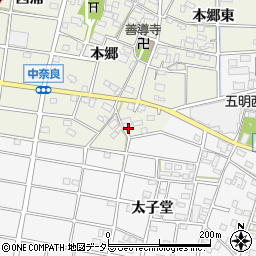 愛知県江南市中奈良町本郷231周辺の地図