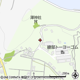 京都府綾部市栗町沢162周辺の地図