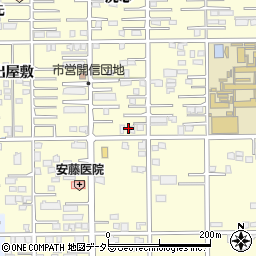愛知県一宮市開明出屋敷60周辺の地図