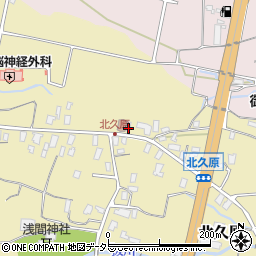 静岡県御殿場市北久原116周辺の地図