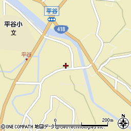 長野県下伊那郡平谷村1050周辺の地図