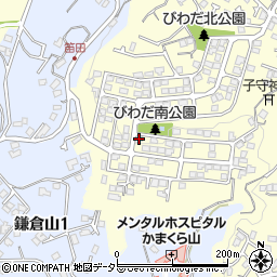 鎌倉ふえだテラスハウス周辺の地図