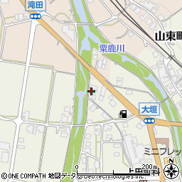 兵庫県朝来市山東町大垣34周辺の地図