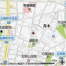 愛知県江南市五明町青木257周辺の地図